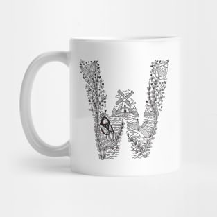 Letter W (Buu&Luu Alphabet) Mug